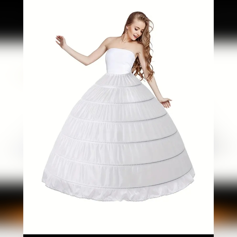 NIP AUTHENTIC GENUINE PETTICOAT UNDERSKIRT HOOP CRINOLINE ONE SIZE WHITE